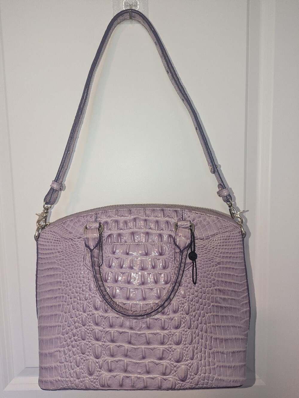 BRAHMIN DUXBURY SATCHEL LAVENDER - Picture 11 of 14